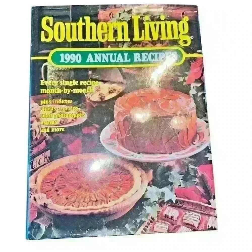 Southern Living 1990 Annual Receipe Cook Book Vintage Hard Cover Collectible